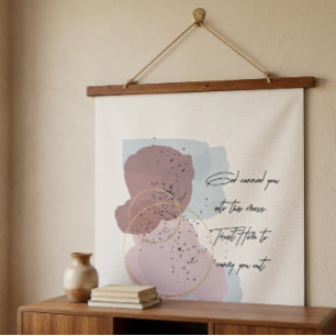 Suspendue Dieu vous porte Impression d'aquarelle Tapisserie