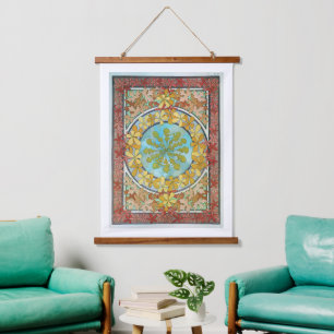 Suspendue Mur Alphonse Mucha Art Nouveau Tapisserie