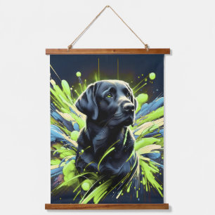 Suspendue tapisserie citation minimaliste chien mural suspen