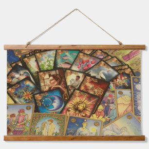 Suspendue tapisserie de cartes tarot