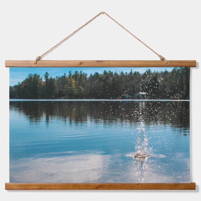Suspendue Tapisserie du lac Splash (Devant)