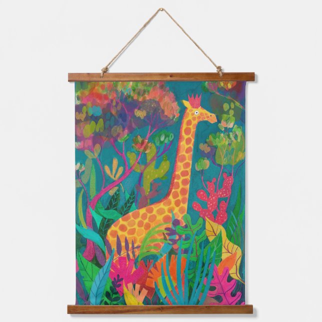 Suspendue Tapisserie Giraffe (Recto)
