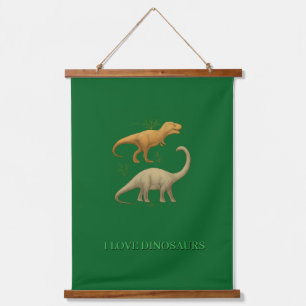 Suspendue Tapisserie - J'aime les dinosaures