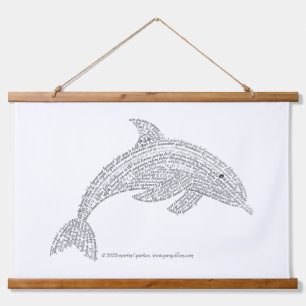 Suspendue Tapisserie mondiale de dauphins