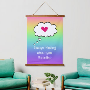 Suspendue Tapisserie Rainbow Valentine