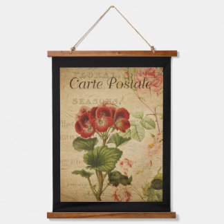 Suspendue Tapisserie vintage - Pelargonium