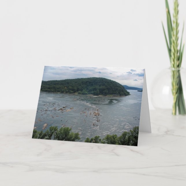 Susquehanna River von Chickies Felsen Karte (Vorderseite)