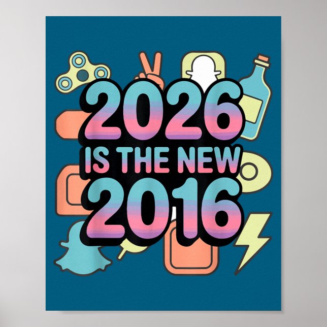 Süß 2026 Neu 2016 Retro Nostalgie Poster (Vorne)