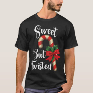 süß aber dreckig Weihnachts-Candy Cane T-Shirt