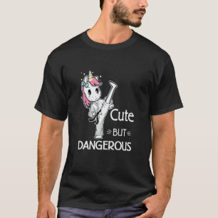Süß aber gefährlich Karate Taekwondo Einhorn K T-Shirt
