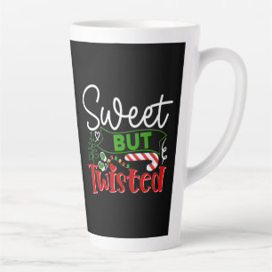 Süß aber verdreht lustiger Weihnachts-Candystick Milchtasse