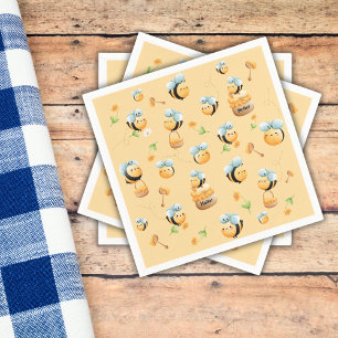 Süß als Honey First Bee Themed Birthday Serviette