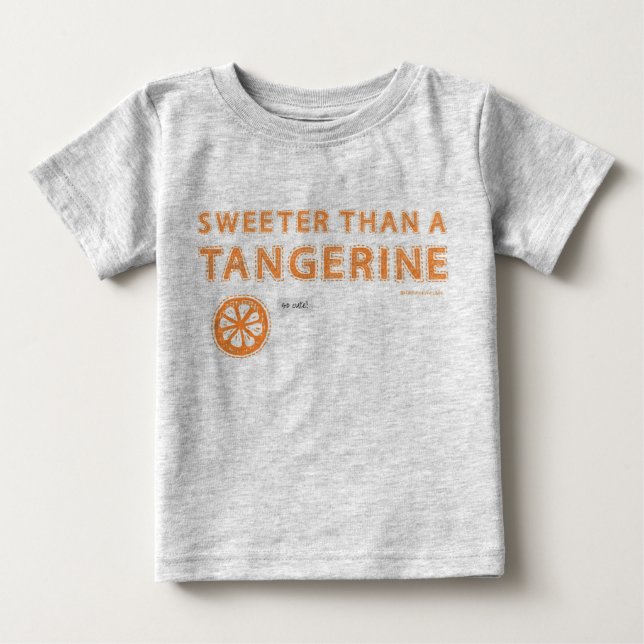 Süß als Mandarine Baby T-shirt (Vorderseite)