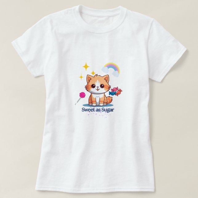 Süß als Zuckerteig als Nägel-Damentee T-Shirt (Design vorne)