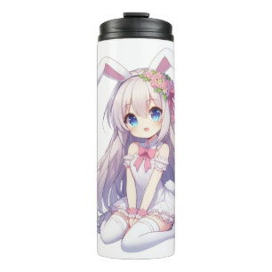 süß, Anime-Hasen-Ostern Thermosbecher