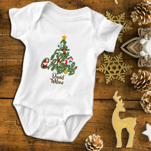 Süß Bezaubernd Mein Erster Weihnachtsbaum Baby Strampler
