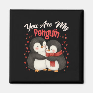 Süß bist du mein Pinguin-Paar lustige Valentinsgrü Magnet