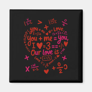 Süß bist du plus ich Mathe-Liebesgleichung Valenti Magnet