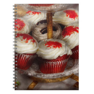 Süß - Cupcake - Rote Samt-Cupcakes Notizblock