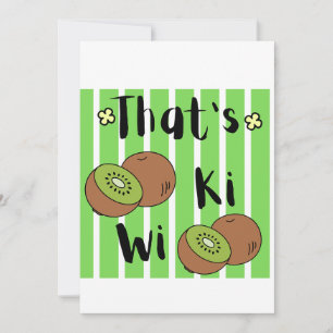 Süß Das ist Kiwi Frucht Grafik Einladung