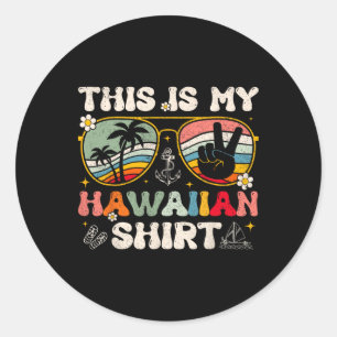 Süß Das ist mein hawaiianisches tropisches Luau-Ko Runder Aufkleber