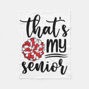 Süß, das ist meine Cheerleading-Mutter Senior Dad Fleecedecke