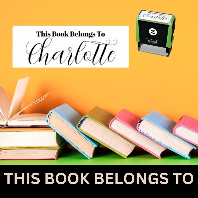 Süß dieses Buch gehört dem Mädchennamen Permastempel (Von Creator hochgeladen)