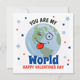 Süß Du bist meine Welt Valentinstag Feiertagskarte