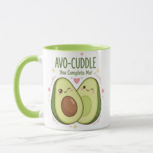 Süß Du Ergänzt Mich Kawaii Avocado Paar Tasse