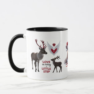 Süß & Elegant Rentier "Liebe in jedem kleinen Schr Tasse