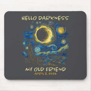 Süß Hallo Dunkelheit Van Gogh Solar Mousepad