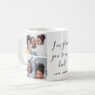 Süß, ich bin froh, dass du mein Vater Foto Collage Kaffeetasse