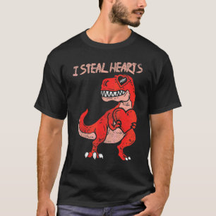 Süß ich stehle Herzen Trex Dinosaurier Brille Vale T-Shirt