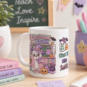 Süß Kawaii Grusel Lehrer Geist Halloween Jumbo-Tasse