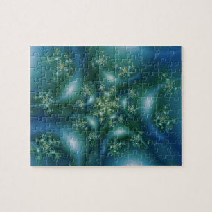 süß   Kunst des blauen und grünen Fraktals