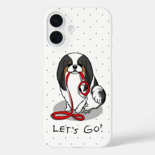 Süß, los geht's! Japan Chin Hund (dreifarbig 1) iPhone 16 Hülle