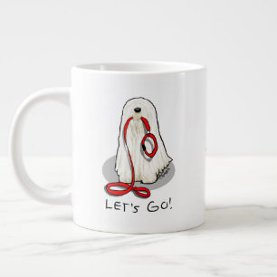 Süß Lustig Los geht's! Spaziergang Komondor Hund m Jumbo-Tasse