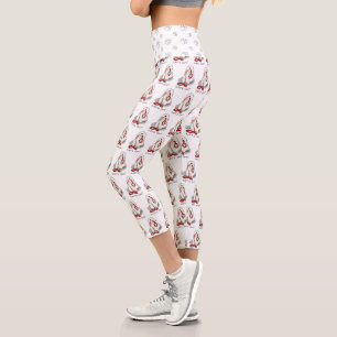 Süß Lustig Los geht's! Walk Komondor Hund mit Lein Capri Leggings