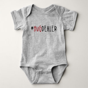 Süß lustiger #HugDealer Valentinstag Baby Strampler