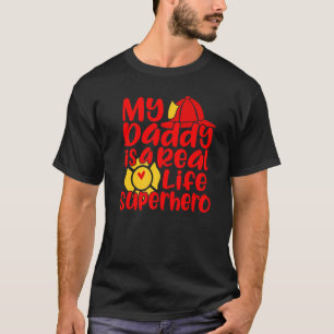 Süß Mein Papa Ist Ein Wirklicher Superheld T-Shirt