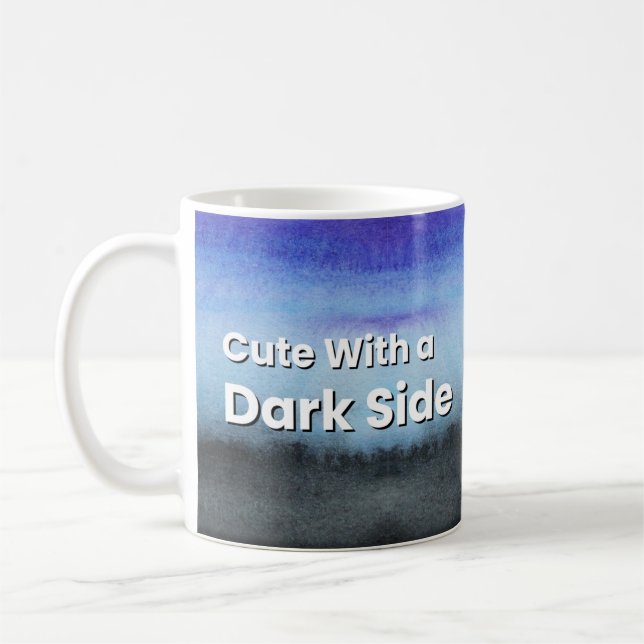 Süß mit dunkler Seite Ästhetik Kaffeetasse (Links)