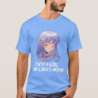 Süß nur ein Mädchen, das Anime-Japanische Anime-Gi T-Shirt