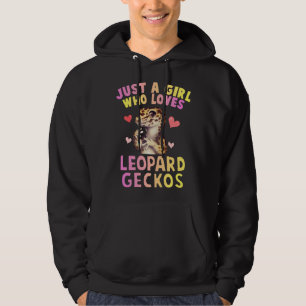 Süß nur ein Mädchen das Leopardgeckos liebt Eidech Hoodie