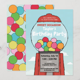 Süß Spaß! Einladungen zum Geburtstag von Gumball