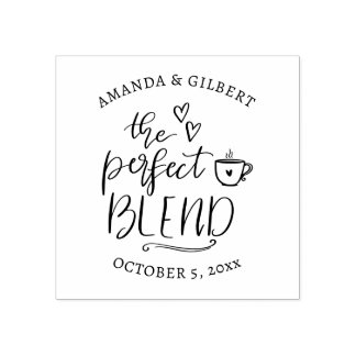 Süß The Perfect Blend handgeschriebene Schrift   Gummistempel