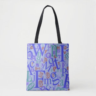 Süß von A bis Z Alphabet Spaß Design Tasche