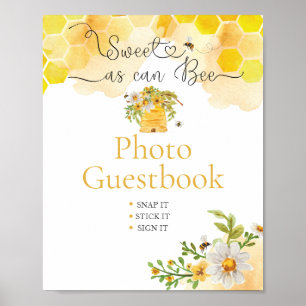 Süß wie Can Bee Foto Baby Shower Gästebuch