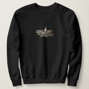 Süß wie der Himmel Kantiger Retro-Metallstern de Sweatshirt