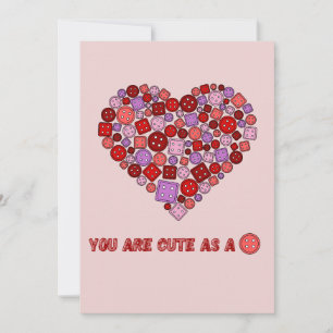 süß wie ein Knopf Feiertagskarte