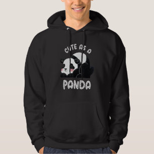 Süß wie ein Panda Wilder Panda Bambus Hoodie
